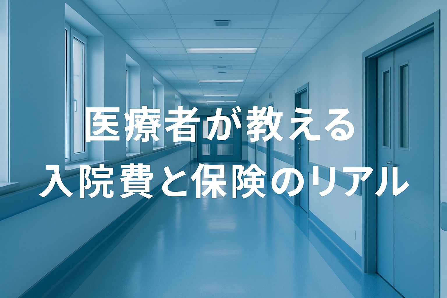 医療者が教える 入院費と保険のリアル